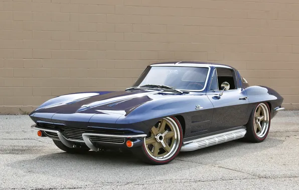 Картинка Corvette, Chevrolet, Center, 1964, Stingray, Wheels, RS6, Forgeline