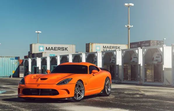 Картинка Dodge, Orange, Viper, SRT, Track, Spec, ADV06