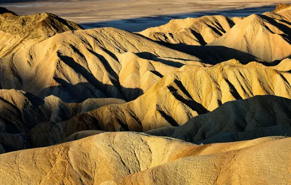 Горы, Калифорния, США, Долина смерти, Zabriskie Point