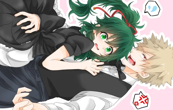 Boku no Hero Academia, My Hero Academia, Bakugou Katsuki, Midoriya Izuku
