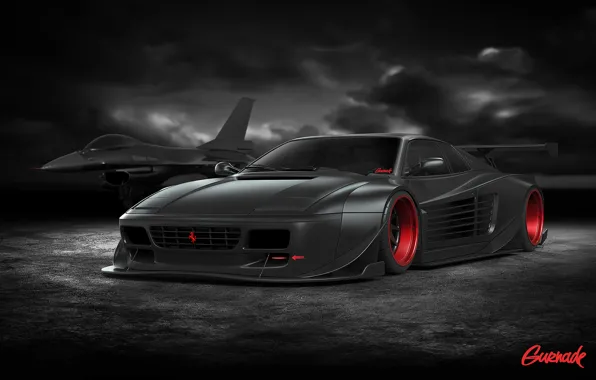 Картинка Ferrari, Cars, Tuning, Battle, Ready, by Gurnade, 512TR