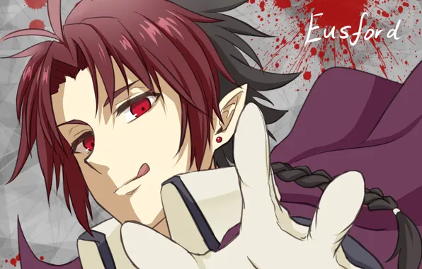Взгляд, рука, портрет, аниме, арт, вампир, Owari no Seraph, Последний серафим