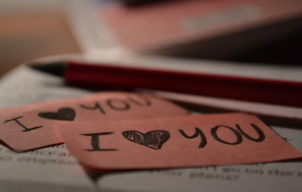 Картинка любовь, розовый, сердце, книга, карандаш, love