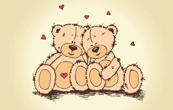 Любовь, сердце, медведь, пара, день влюбленных, тедди, teddy bear, valentines day