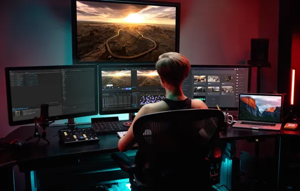 Mac, Work, Monitors