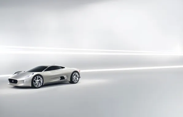 Картинка белый, Jaguar, C-XF