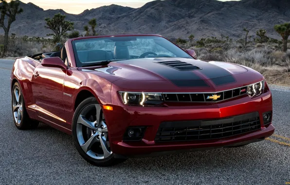Красный, Камаро, кабриолет, camaro, 2014