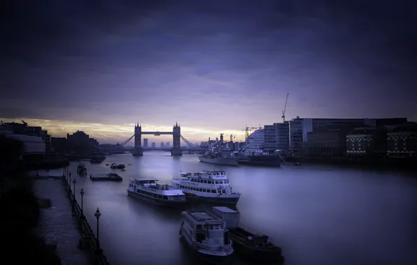 Картинка город, London, Morning