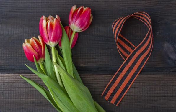 Цветы, букет, весна, тюльпаны, 9 мая, flowers, tulips, spring