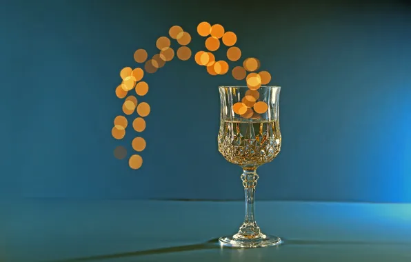 Картинка вино, бокал, Champagne Bokeh