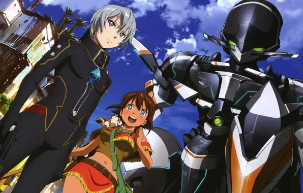 Меха, Red, Art, Amy, Гаргантия, Chamber, Suisei no Gargantia