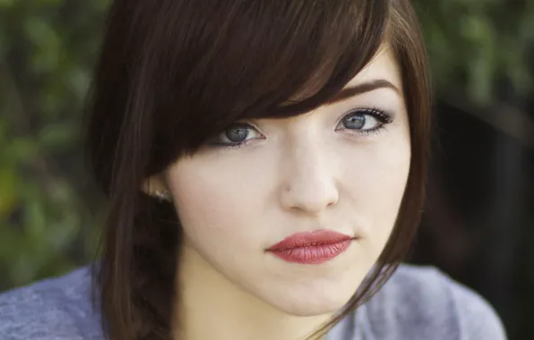 Глаза, взгляд, девушка, лицо, брюнетка, girl, face, MANDEE LESLIE