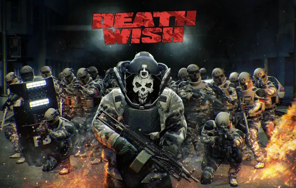 Полиция, swat, DLC, Payday 2, Death Wish, Bulldozer