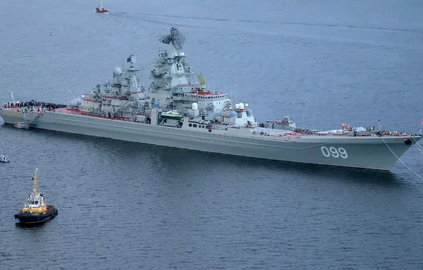 Крейсер, атомный, ракетный, Петр Великий, проект 1144, шифр Орлан