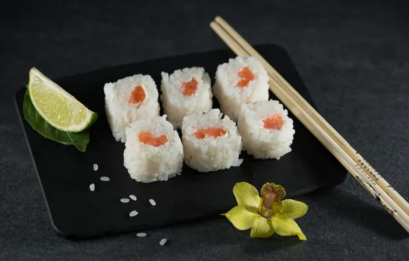 Картинка еда, палочки, Sushi