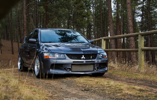 Turbo, forest, mitsubishi, japan, jdm, tuning, lancer, evolution