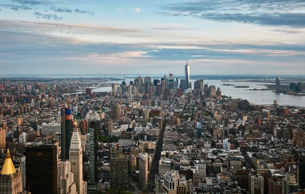 Twilight, New York, big apple