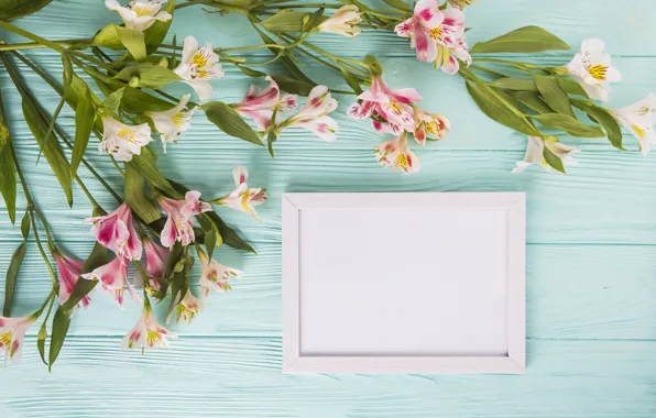 Цветы, colorful, wood, pink, flowers, beautiful, spring, lily