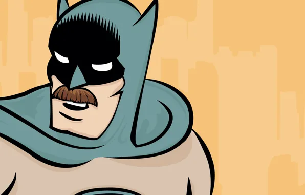 Картинка усы, герой, Бэтмен, Batman, комикс, comics, hero, усатый