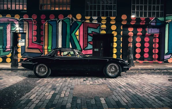 Jaguar, E-Type, Black, Side, Road, 2021, E-Type S3, UK Unleashed