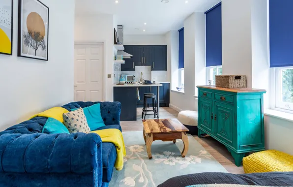 Дизайн, стиль, интерьер, кухня, гостиная, The Bachelor Apartment, квартира холостяка, London studio
