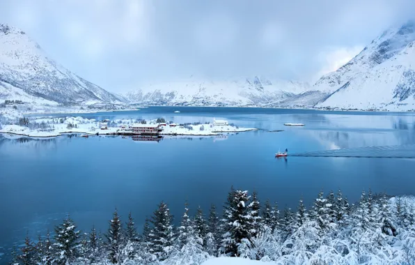 Норвегия, Norway, Lofoten, арктический пейзаж