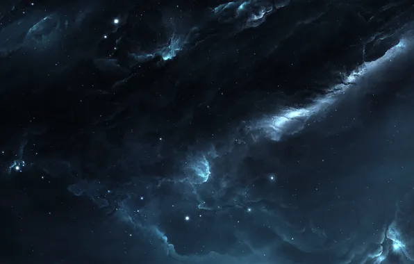 Звезды, Космос, Туманность, Стиль, Fantasy, Арт, Stars, Space