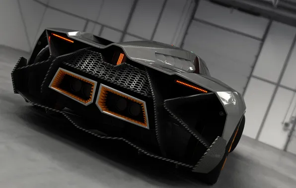 Concept, Авто, Lamborghini, Зад, Car, 2014, Egoista