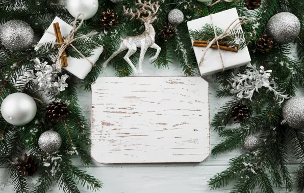 Шары, елка, Новый Год, Рождество, подарки, Christmas, balls, wood
