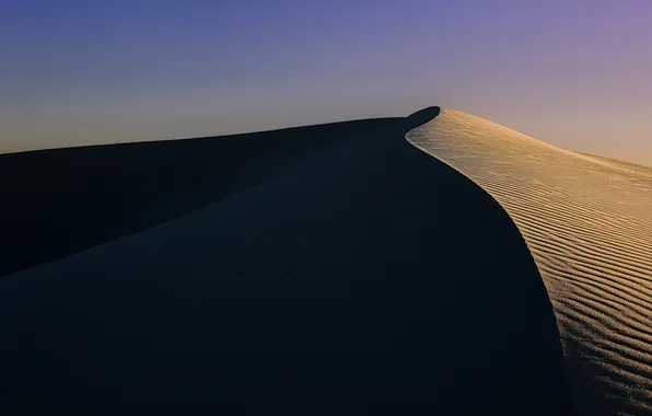 Картинка песок, природа, пустыня, тень, дюны