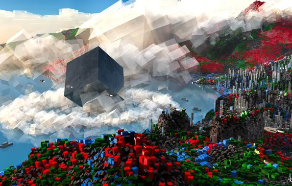 Кубы, фигуры, Blocky