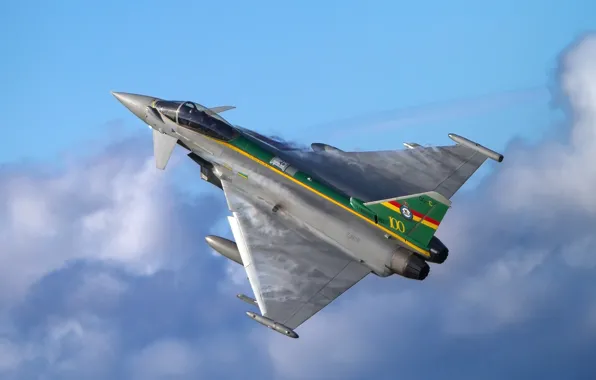 Картинка истребитель, полёт, многоцелевой, Eurofighter Typhoon