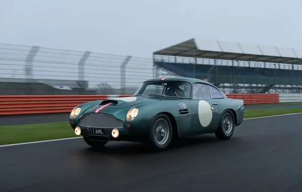 Aston Martin, Скорость, Фары, Трасса, Classic, 2018, Classic car, 1958