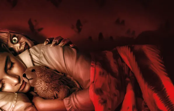 Фильм, игрушка, кукла, ребёнок, ужасы, film, Annabelle, фильм ужасов