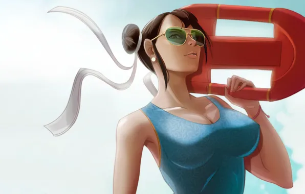 Девушка, Арт, Art, Street Fighter, Chun-Li, Chun Li, Characters, Game Art