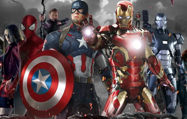Команда, Captain America, Капитан америка, Civil War, Раскол мстителей