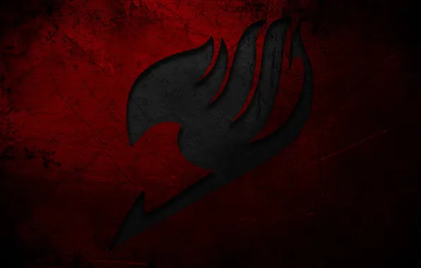Red, logo, game, anime, fairy, manga, Fairy Tail, coat of arms