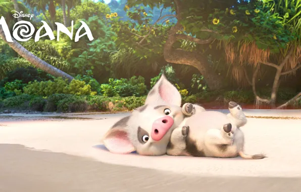 Kawaii, cinema, wallpaper, beach, island, sand, cartoon, movie