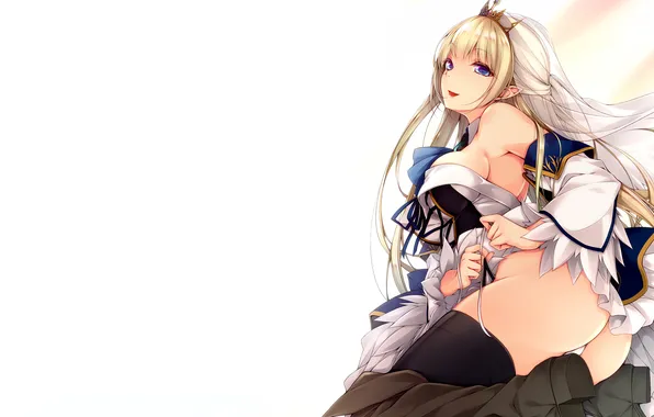 Girl, sexy, lingerie, ass, pantsu, cleavage, panties, thighhighs