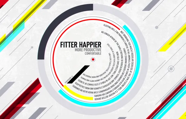 Картинка WALLPAPER, FITTER, HAPPIER, RADIOHEAD, is considered, OK Computer