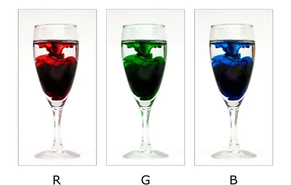 Минимализм, бокалы, RGB