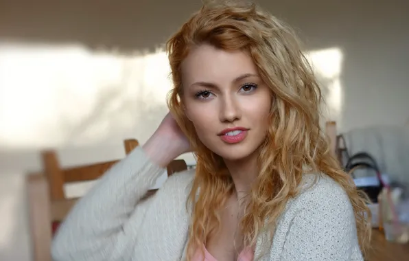 Картинка лицо, фон, волосы, красавица