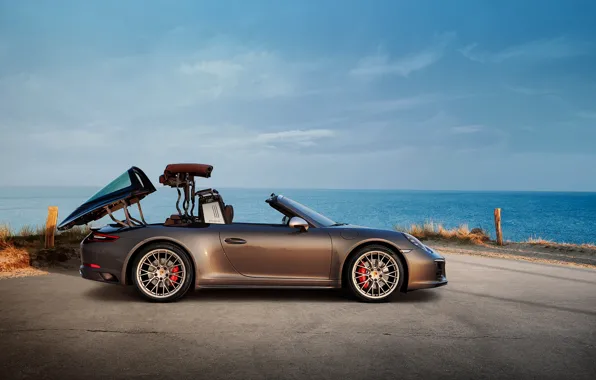 Картинка Porsche, 4x4, трансформация, Biturbo, тарга, спецверсия, 911 Targa 4 GTS, Exclusive Manufaktur Edition