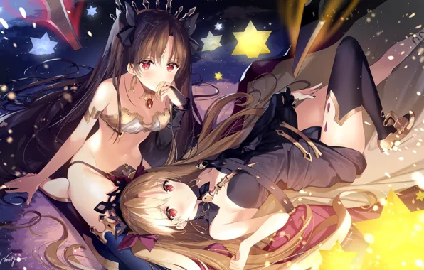 Девушки, аниме, Взгляд, Fate / Grand Order