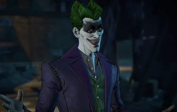Джокер, game, Joker, DC Comics, uniform, Batman - The Telltale Series