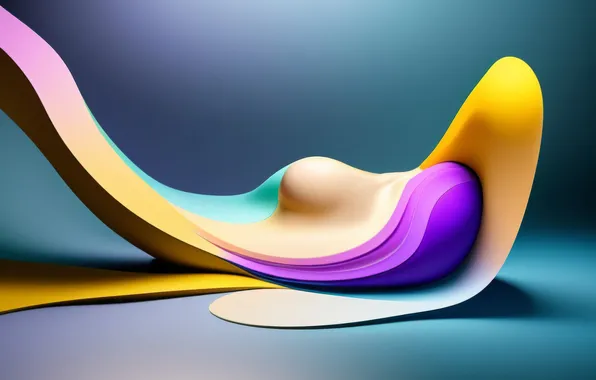 Yellow, blue, blob