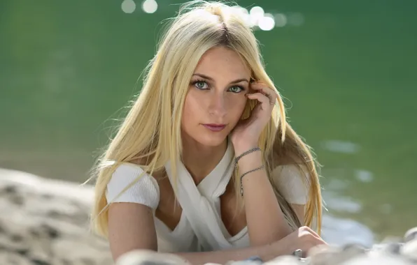 Картинка взгляд, девушка, портрет