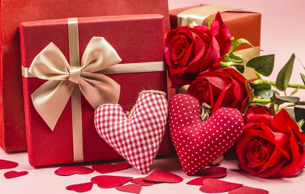 Любовь, розы, сердца, love, день валентина, hearts