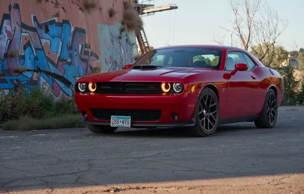 Красный, дизайн, Dodge Challenger