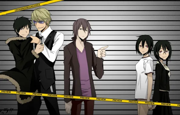 Аниме, арт, парни, персонажи, Durarara!!
